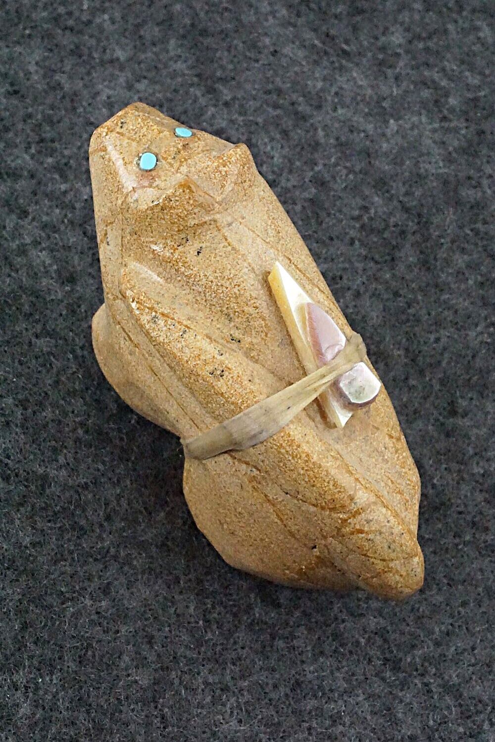 Mountain Lion Zuni Fetish Carving - Delvin Leekya