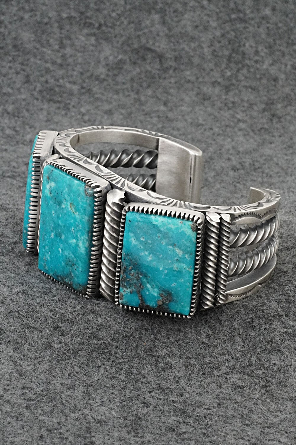 Turquoise & Sterling Silver Bracelet - Mark Yazzie