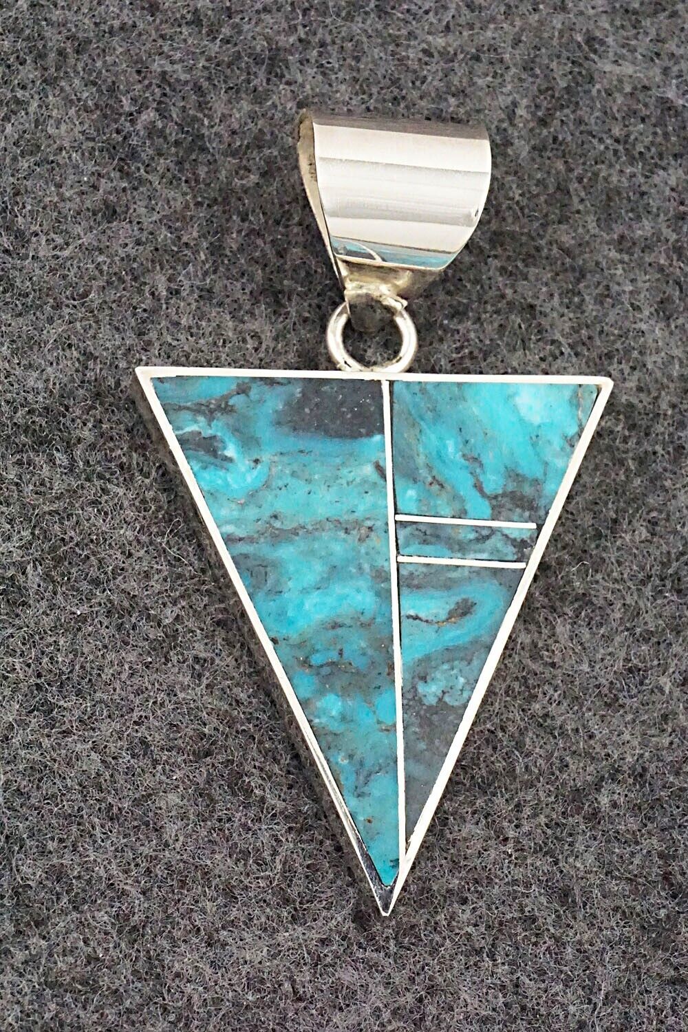 Turquoise & Sterling Silver Pendant - Harold Smith