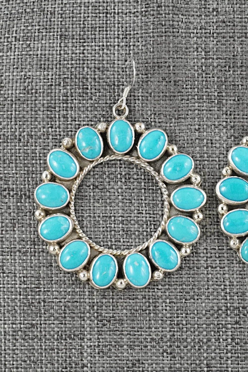 Turquoise & Sterling Silver Earrings - Arlene Lewis