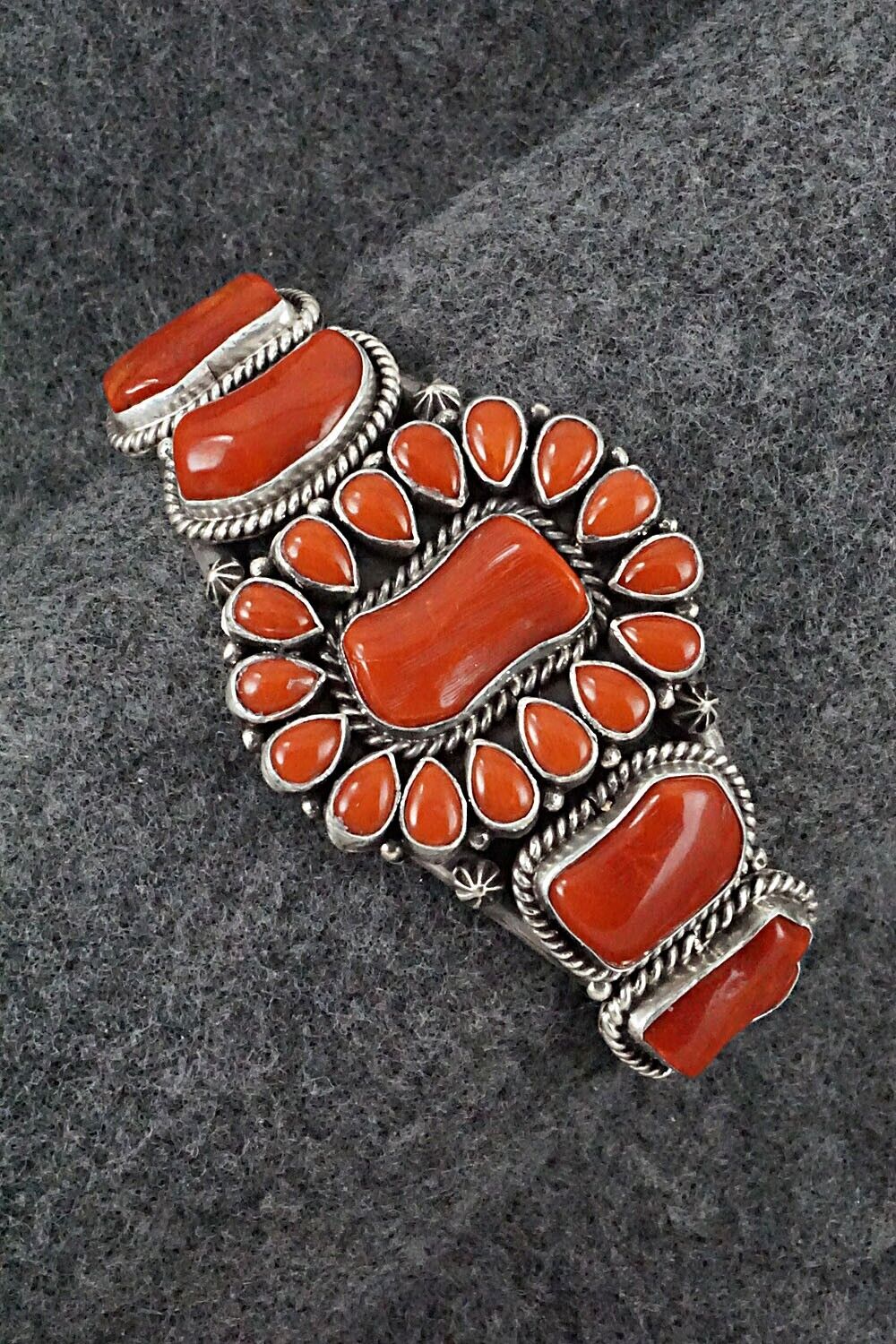 Coral & Sterling Silver Bracelet - Derrick Gordon
