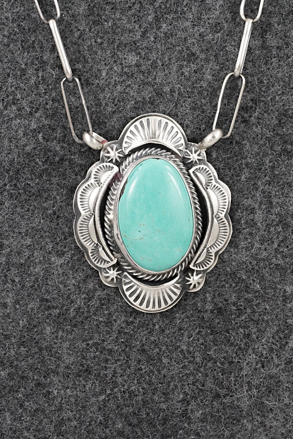 Turquoise & Sterling Silver Necklace - Randy Boyd
