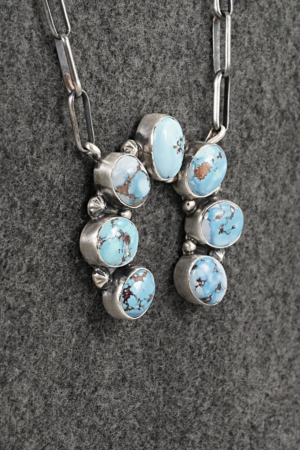 Turquoise & Sterling Silver Necklace - Darrin Livingston