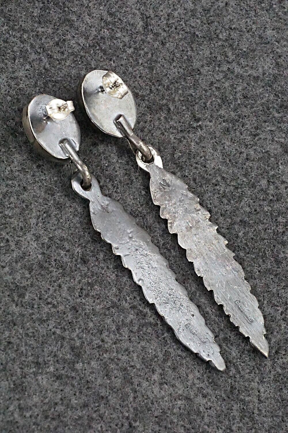Spiny Oyster & Sterling Silver Earrings - Mildred Parkhurst