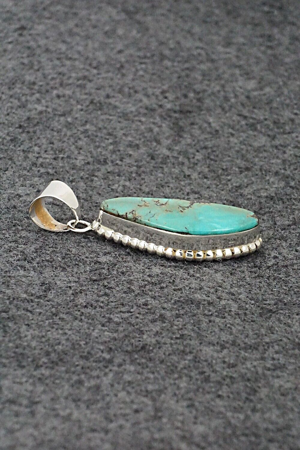 Turquoise & Sterling Silver Pendant - Lamy Castillo