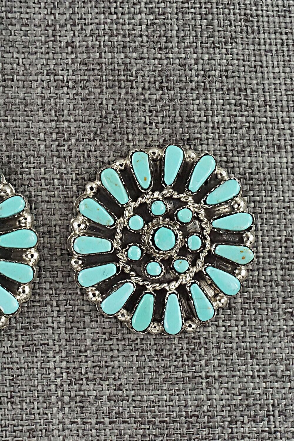 Turquoise & Sterling Silver Earrings - Marcine Stead