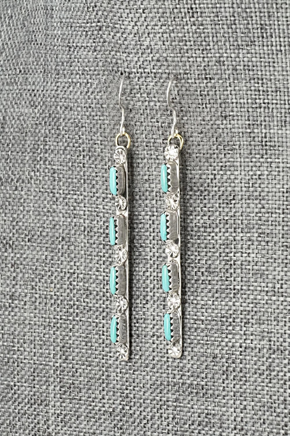 Turquoise & Sterling Silver Earrings - Murray Hannaweeka
