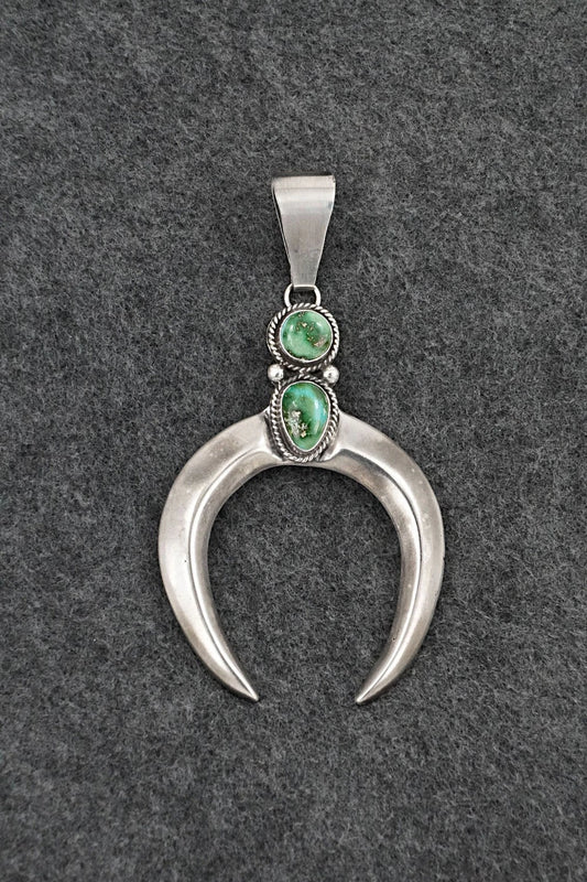 Turquoise & Sterling Silver Pendant - Eugene Gruber