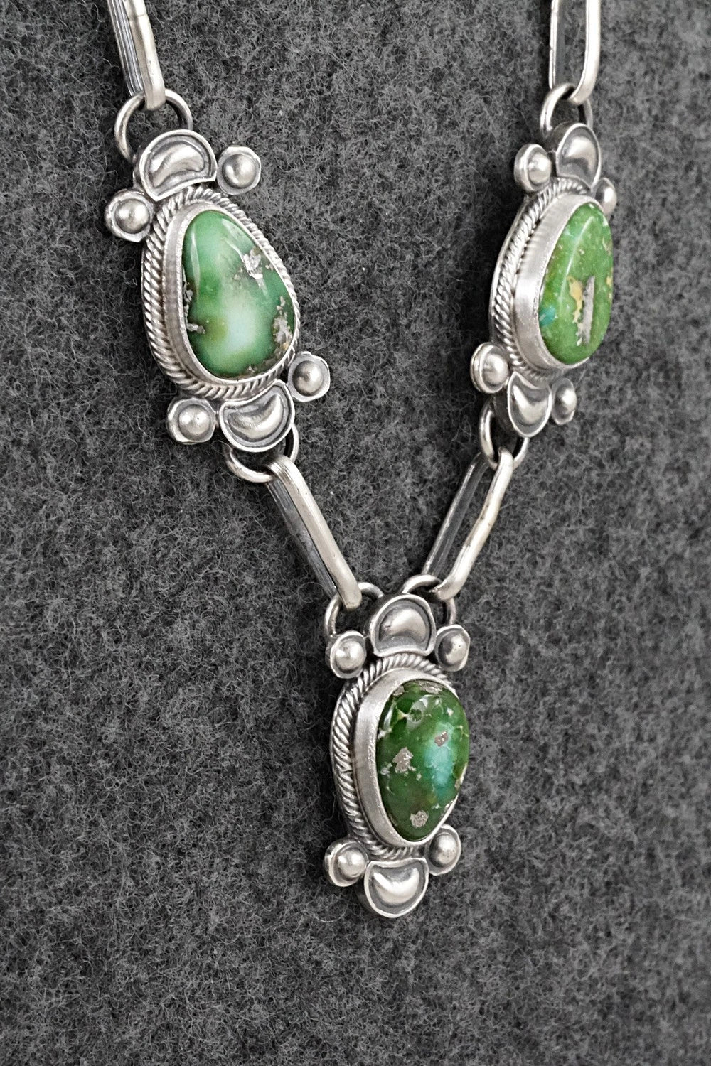 Turquoise & Sterling Silver Necklace - Derrick Gordon
