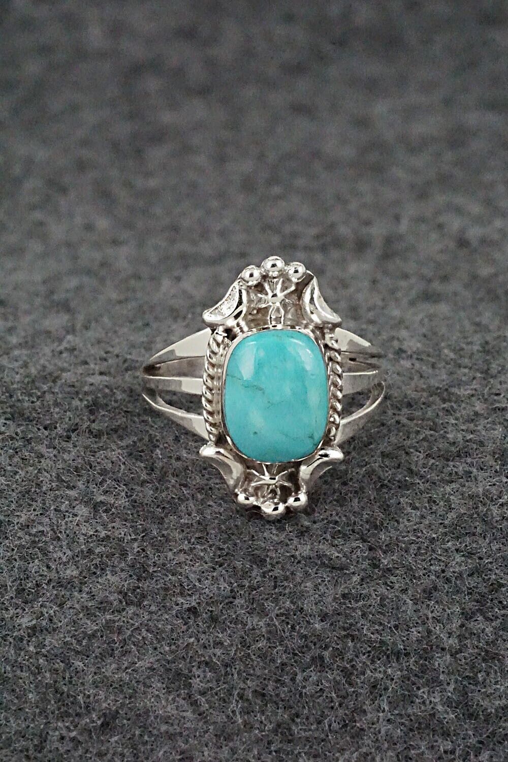 Turquoise & Sterling Silver Ring - Theresa Smith - Size 7