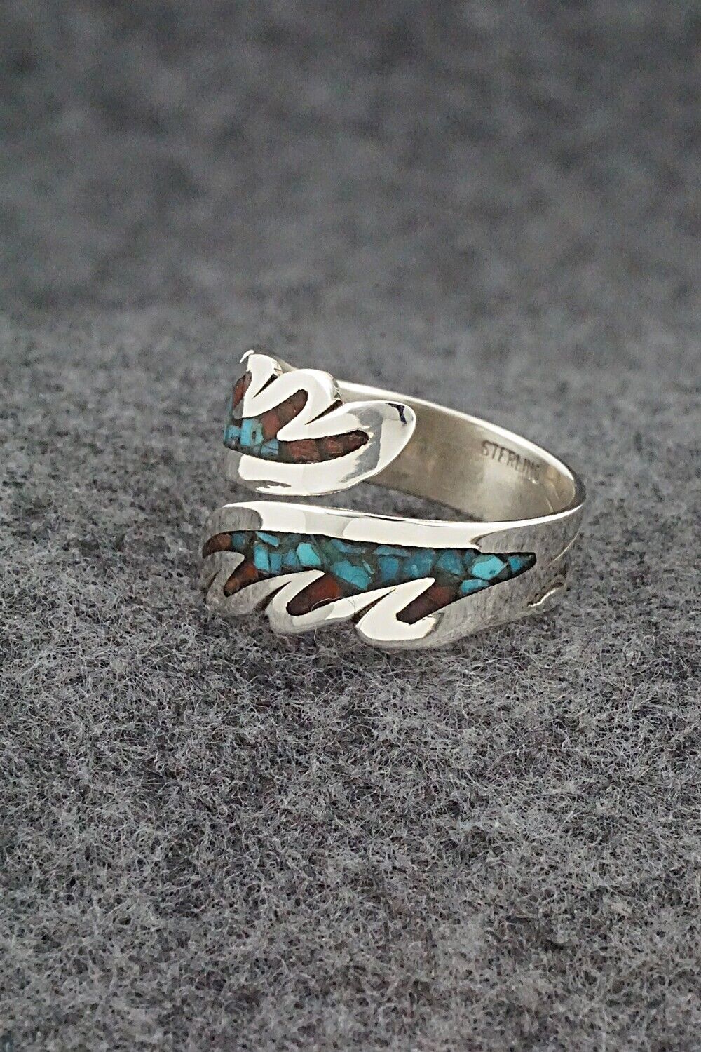 Vintage Mexican Turquoise 925 Silver Ring orders (Size 9)