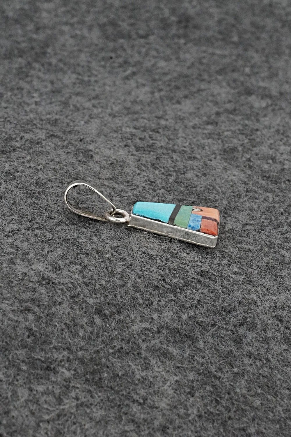 Multi Stone & Sterling Silver Pendant - Priscilla Smith
