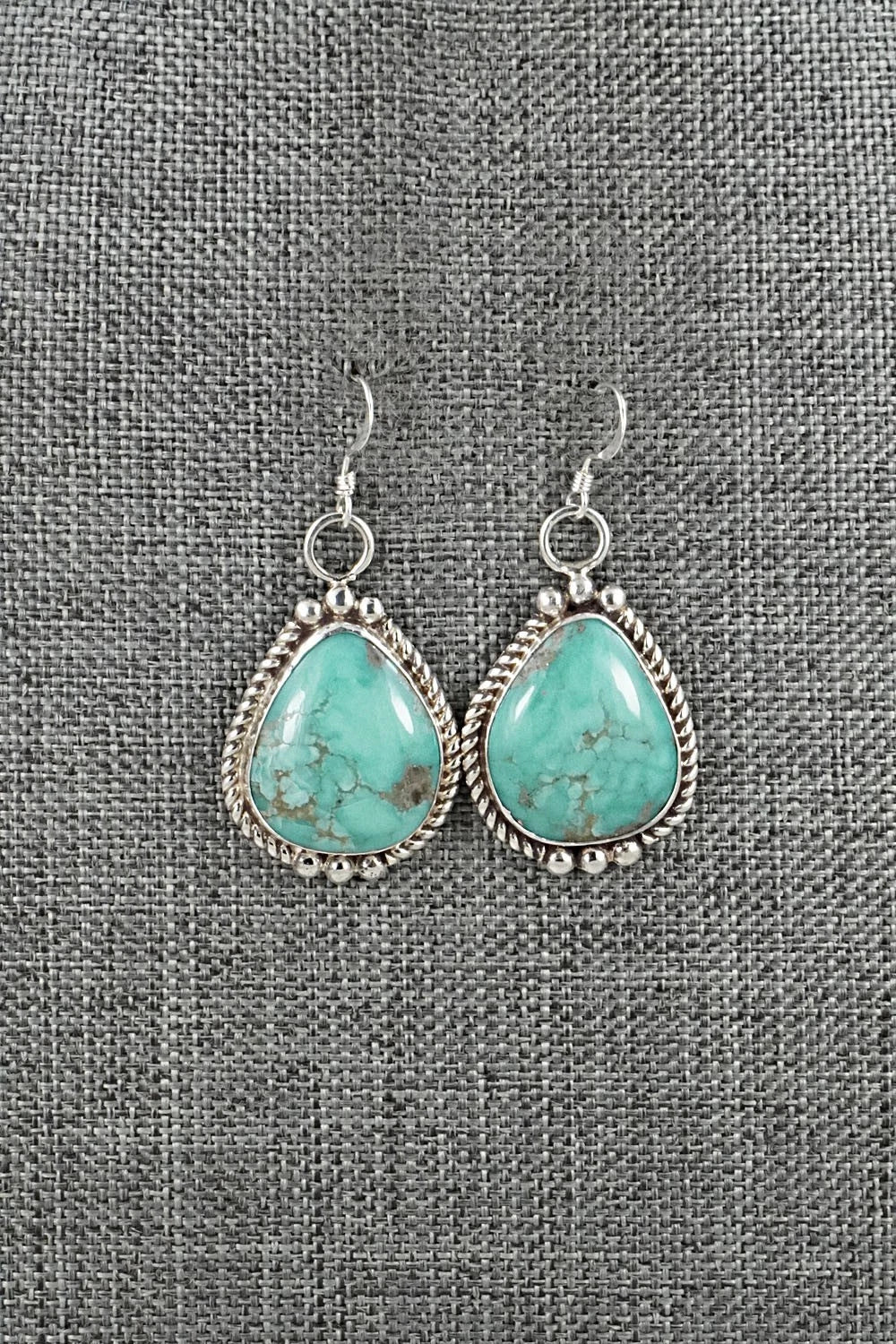 Turquoise & Sterling Silver Earrings - Antwone Brown