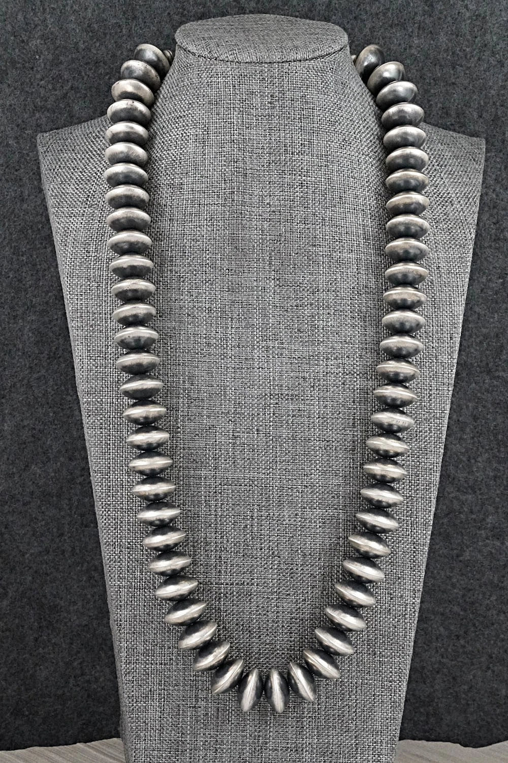 Sterling Silver Navajo Pearl Necklace 24" - Bryannen Halwood