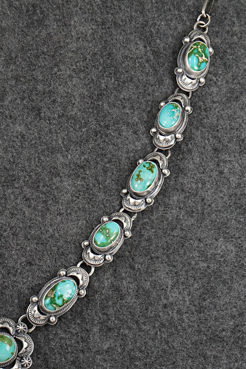 Turquoise & Sterling Silver Necklace and Earrings Set - Randy Boyd