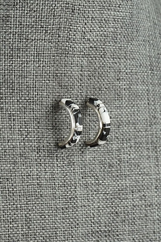 White Buffalo & Sterling Silver Earrings - Terrance Panteah