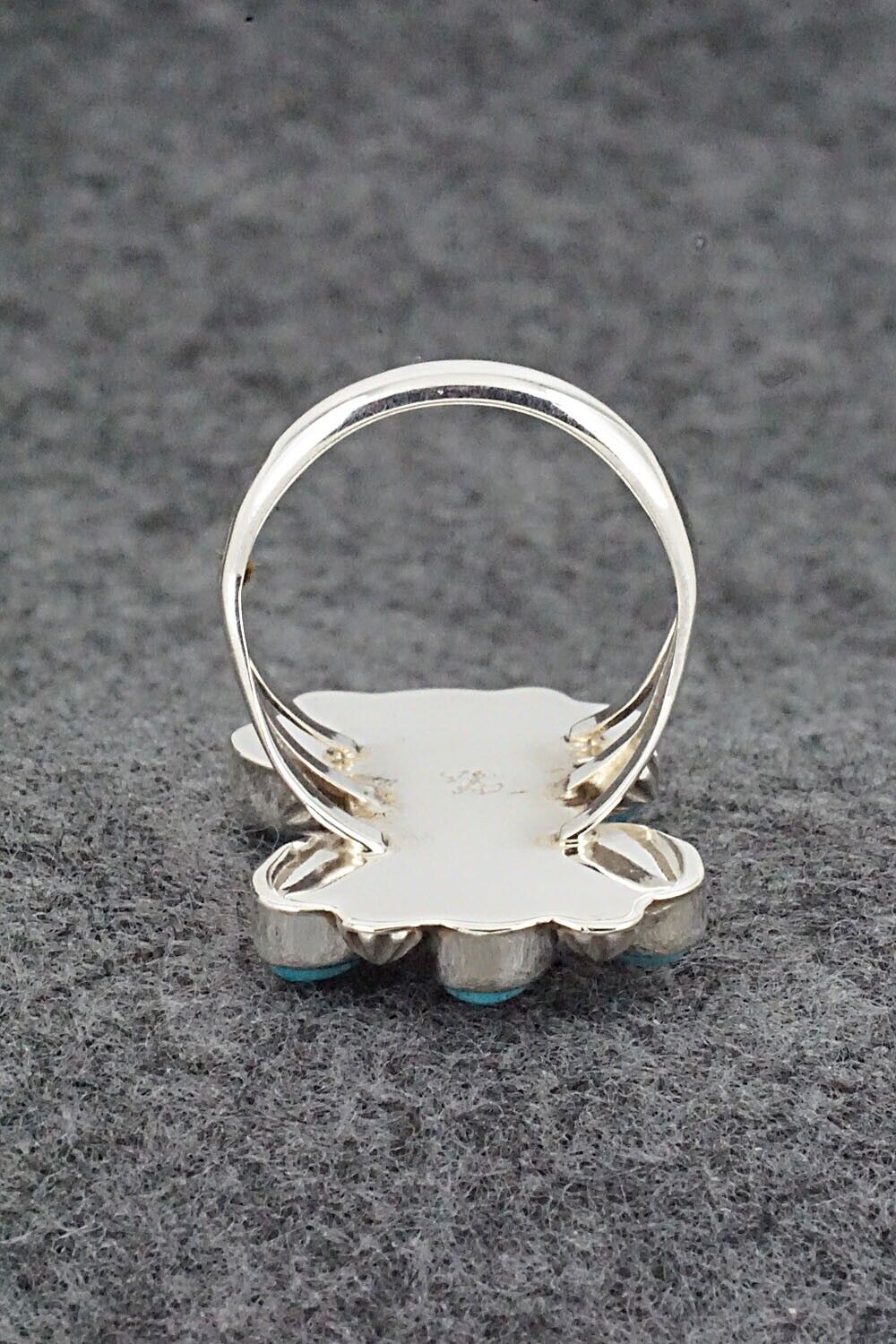 Turquoise & Sterling Silver Ring - Roberta Begay - Size 9.5