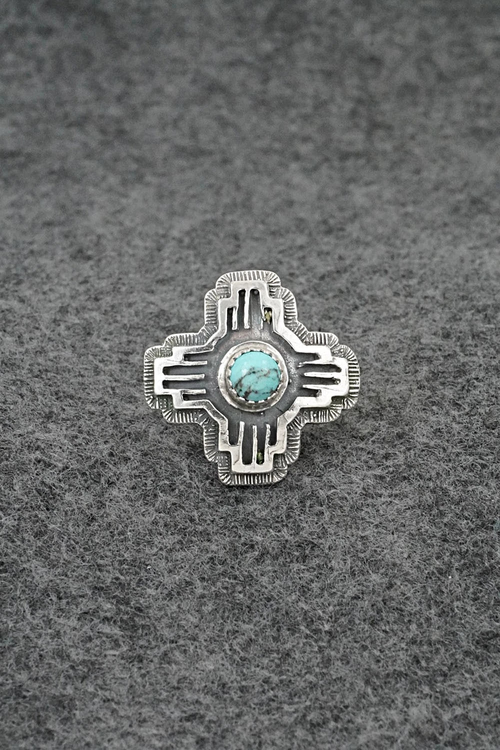 Turquoise and Sterling Silver Ring - Letricia Largo - Size 6.5