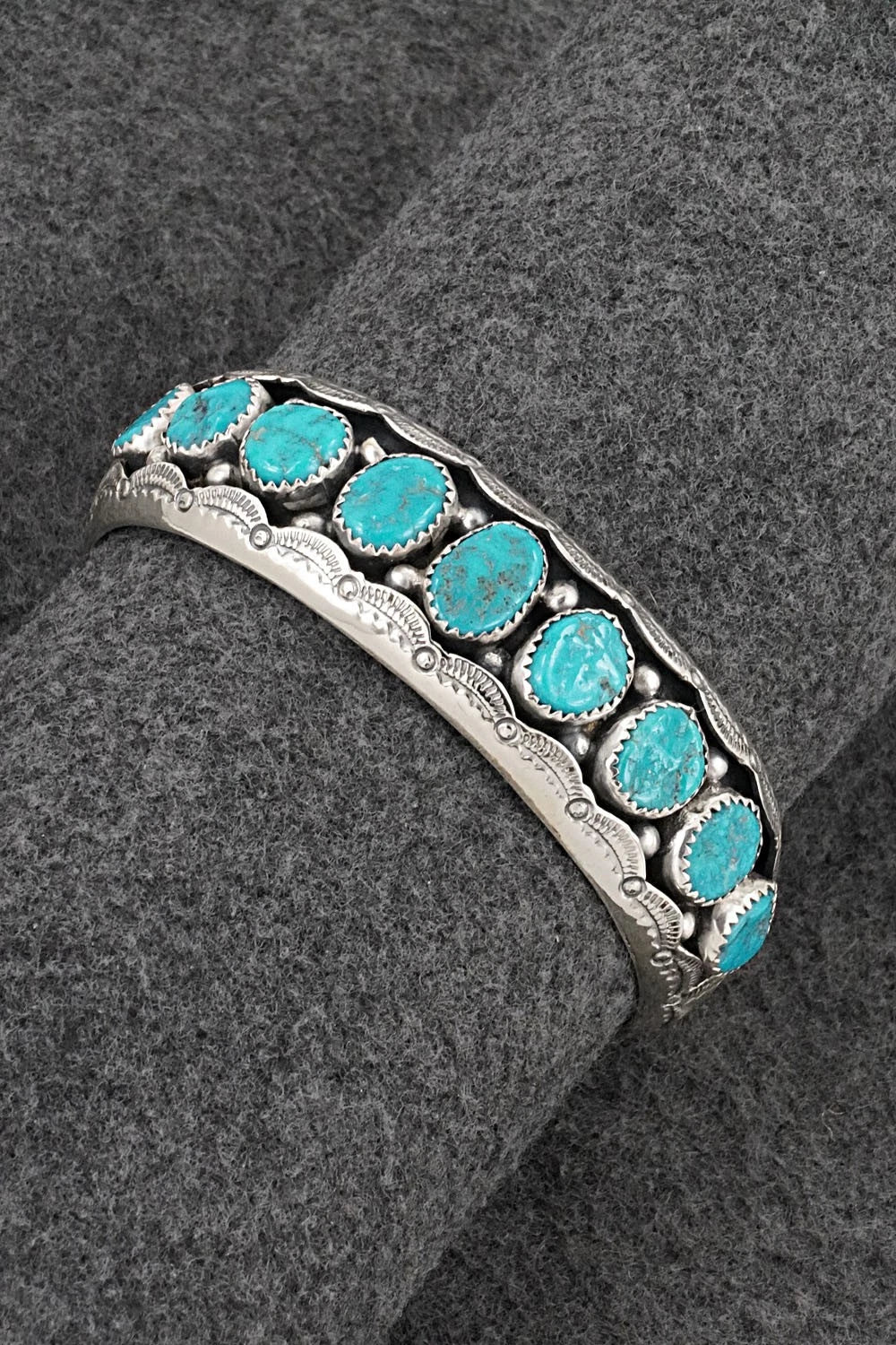 Turquoise & Sterling Silver Bracelet - Wilbert Muskett Sr.
