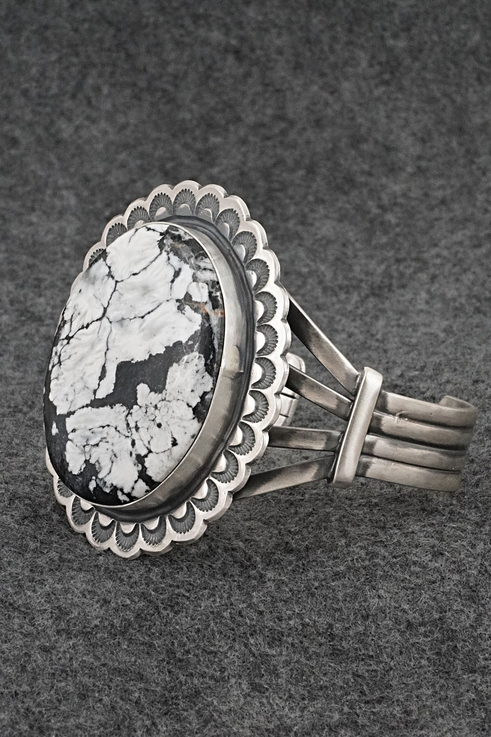 White Buffalo & Sterling Silver Bracelet - Randy Boyd