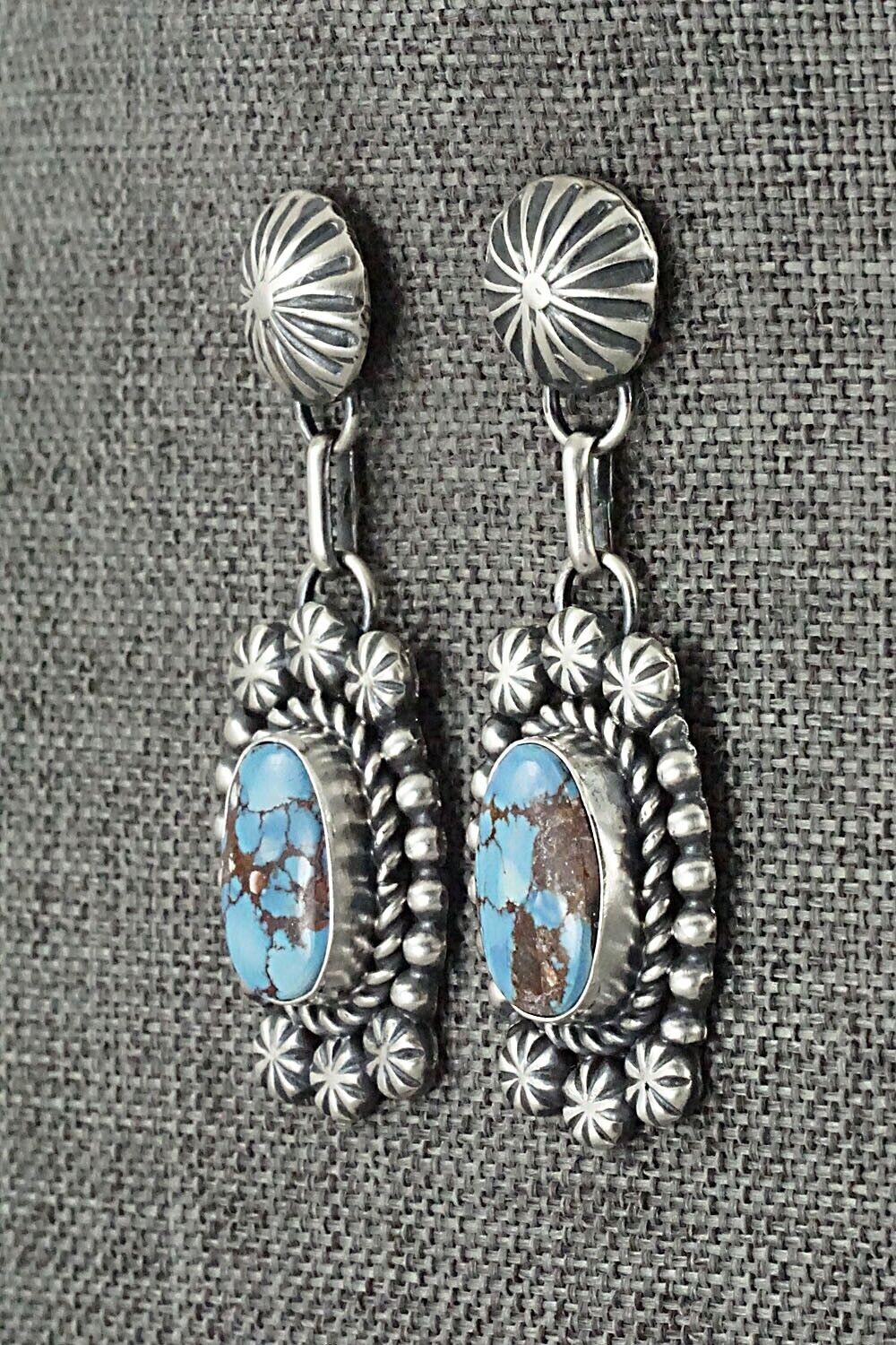 Turquoise & Sterling Silver Pendant, Ring and Earrings Set - Jeff James
