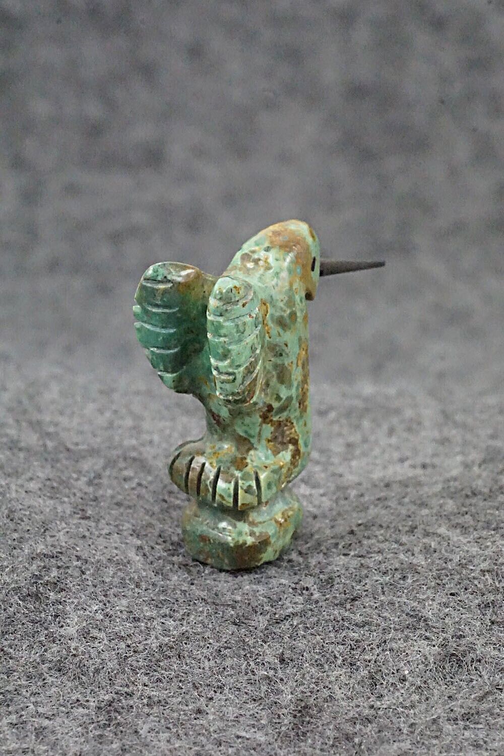 Hummingbird Zuni Fetish Carving - Justin Red Elk