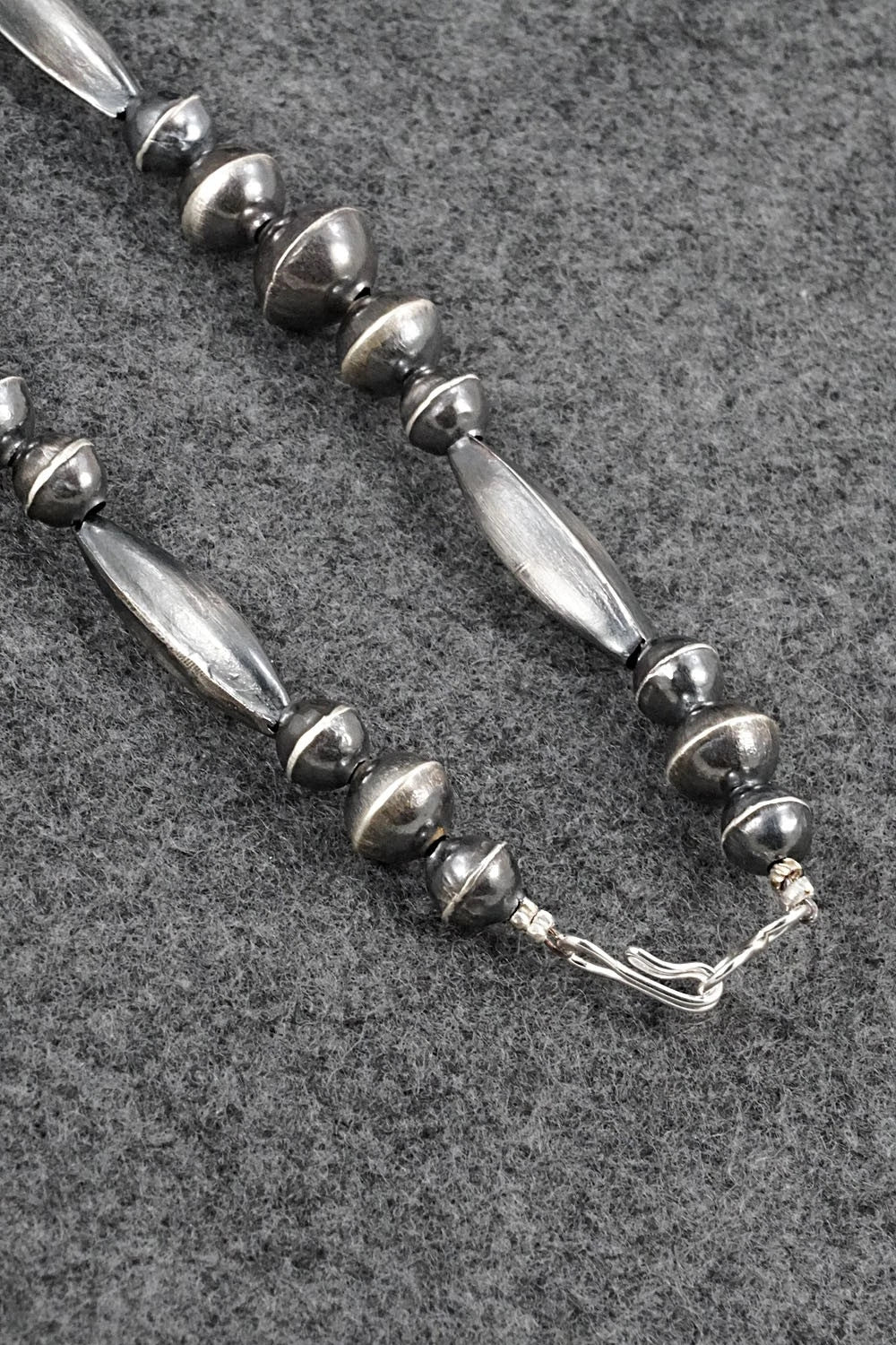 Sterling Silver Navajo Pearl Necklace 20" - Vintage