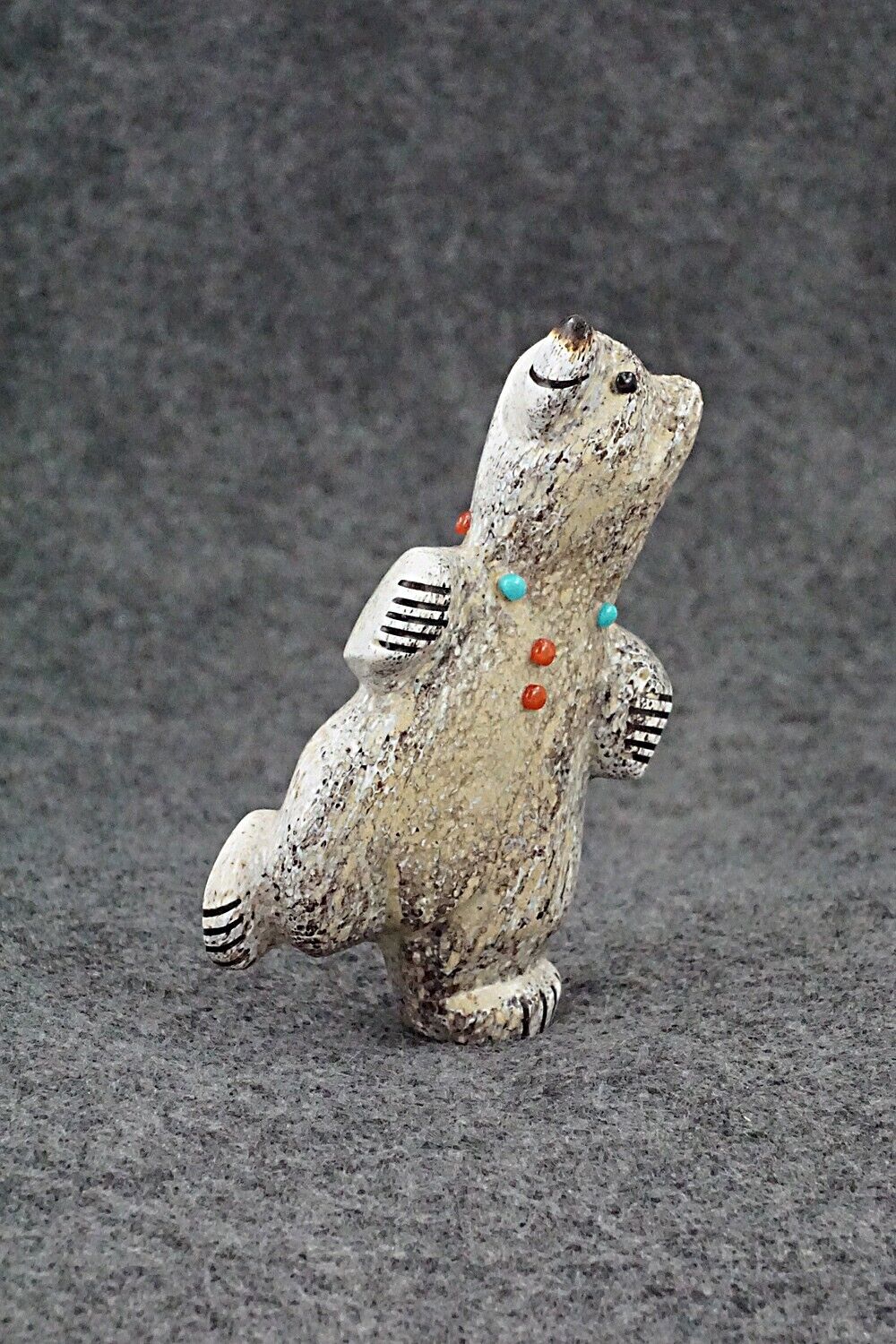 Dancing Bear Zuni Fetish Carving - Claudia Peina