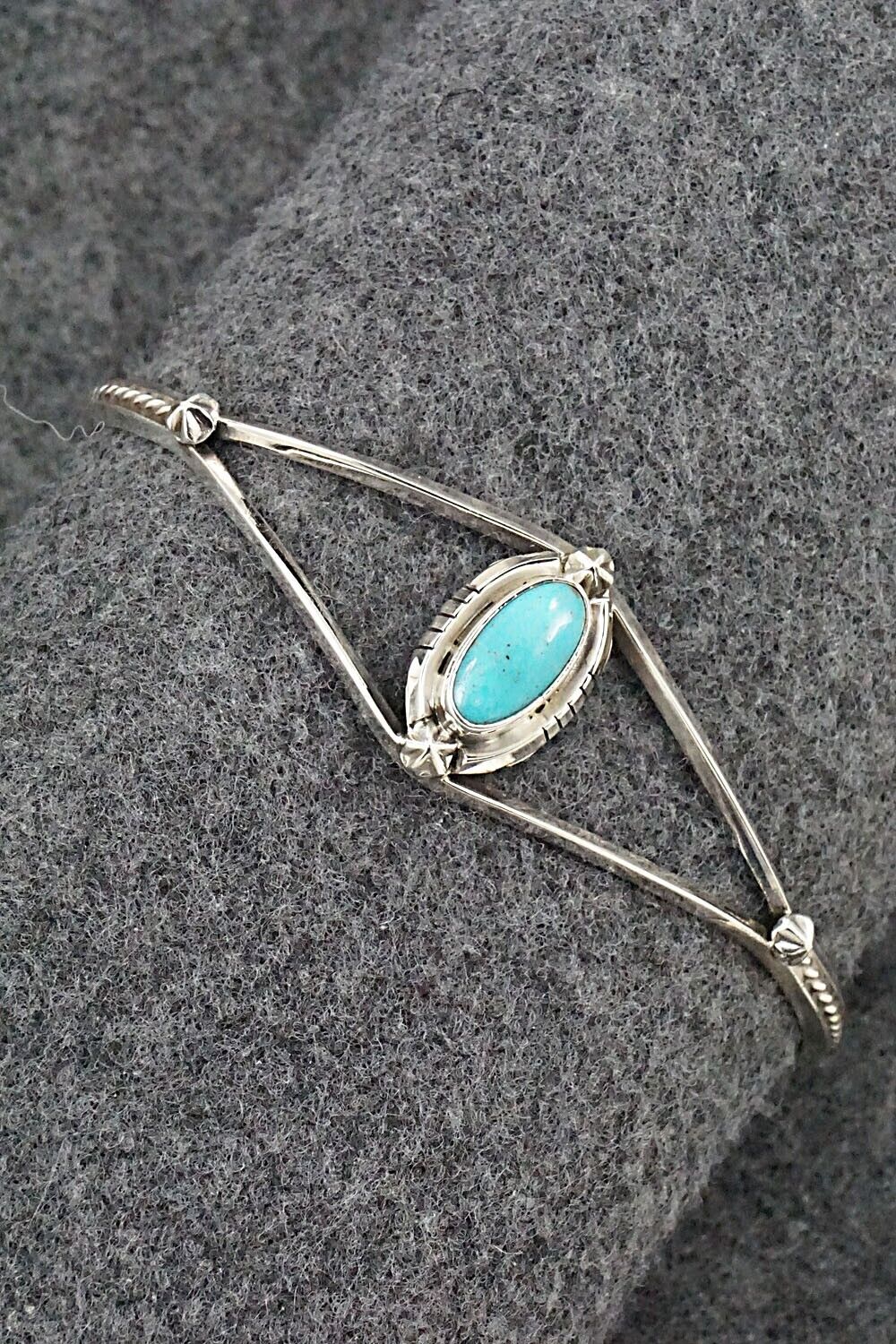 Turquoise & Sterling Silver Bracelet - Amos Begay