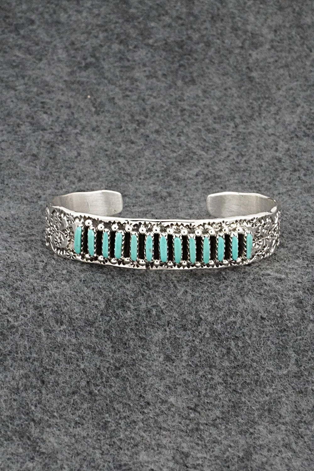 Turquoise & Sterling Silver Bracelet - Murray Hannaweeka