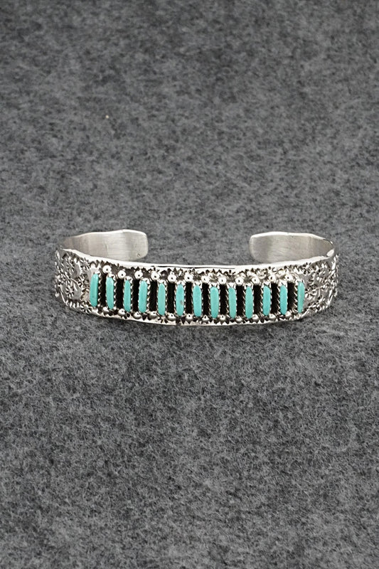 Turquoise & Sterling Silver Bracelet - Murray Hannaweeka
