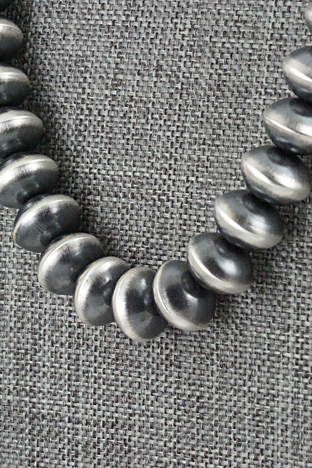 Sterling Silver Navajo Pearl Necklace 20" - Presley Haley