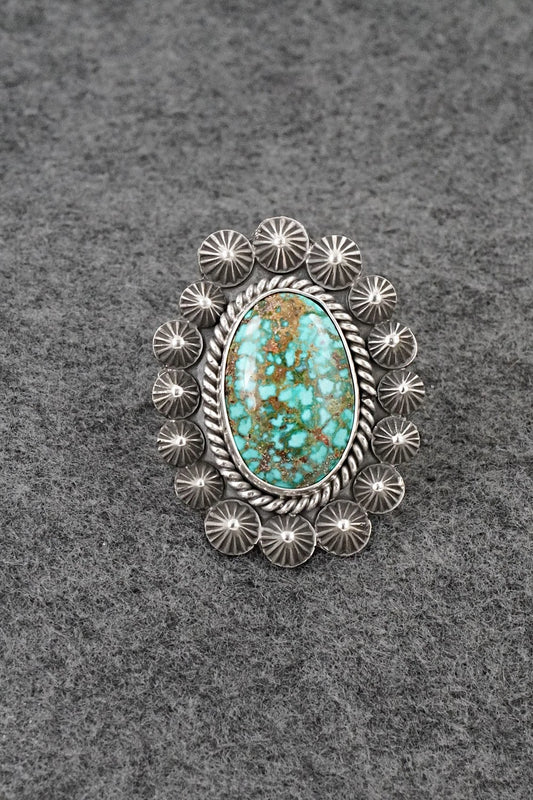 Turquoise & Sterling Silver Ring - Michael Calladitto - Size 7.5