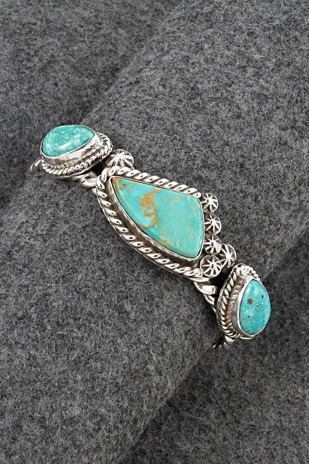 Turquoise & Sterling Silver Bracelet - Emerson Delgarito