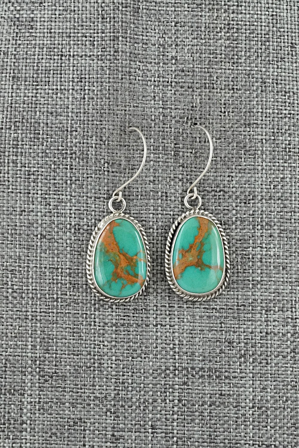 Turquoise & Sterling Silver Earrings - Rosemary Saunders
