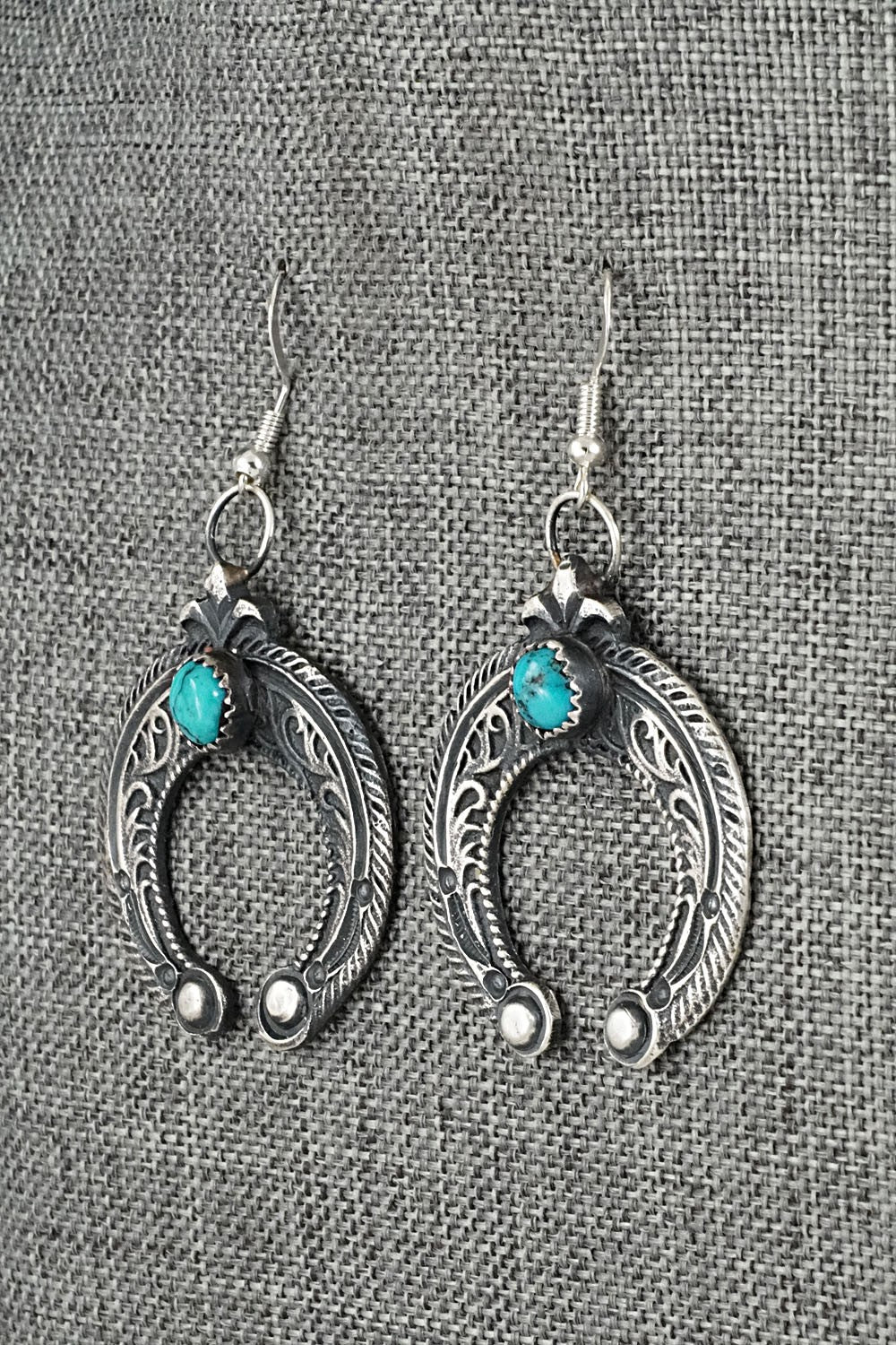 Turquoise & Sterling Silver Earrings - Eva & Linberg Billah