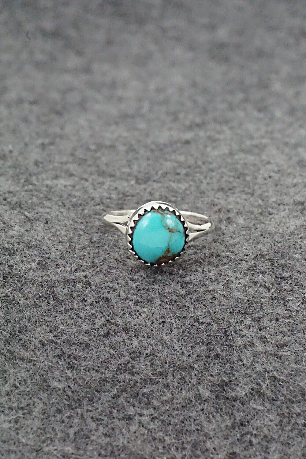 Turquoise & Sterling Silver Ring - Betty Hawthorne - Size 6