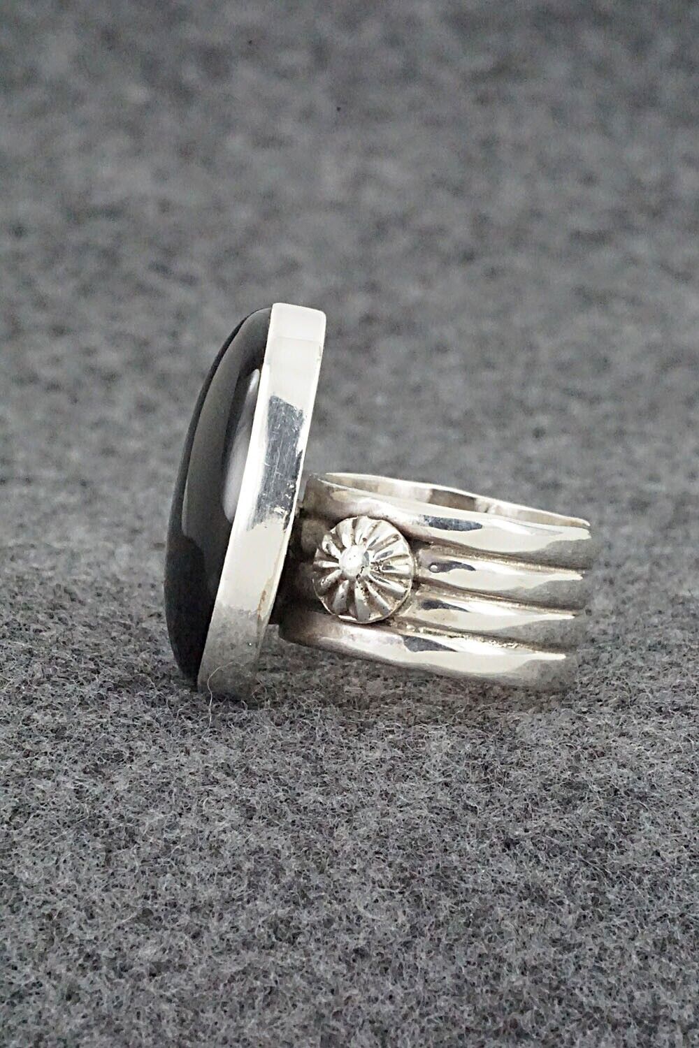 Onyx & Sterling Silver Ring - Ben Begay - Size 6.75