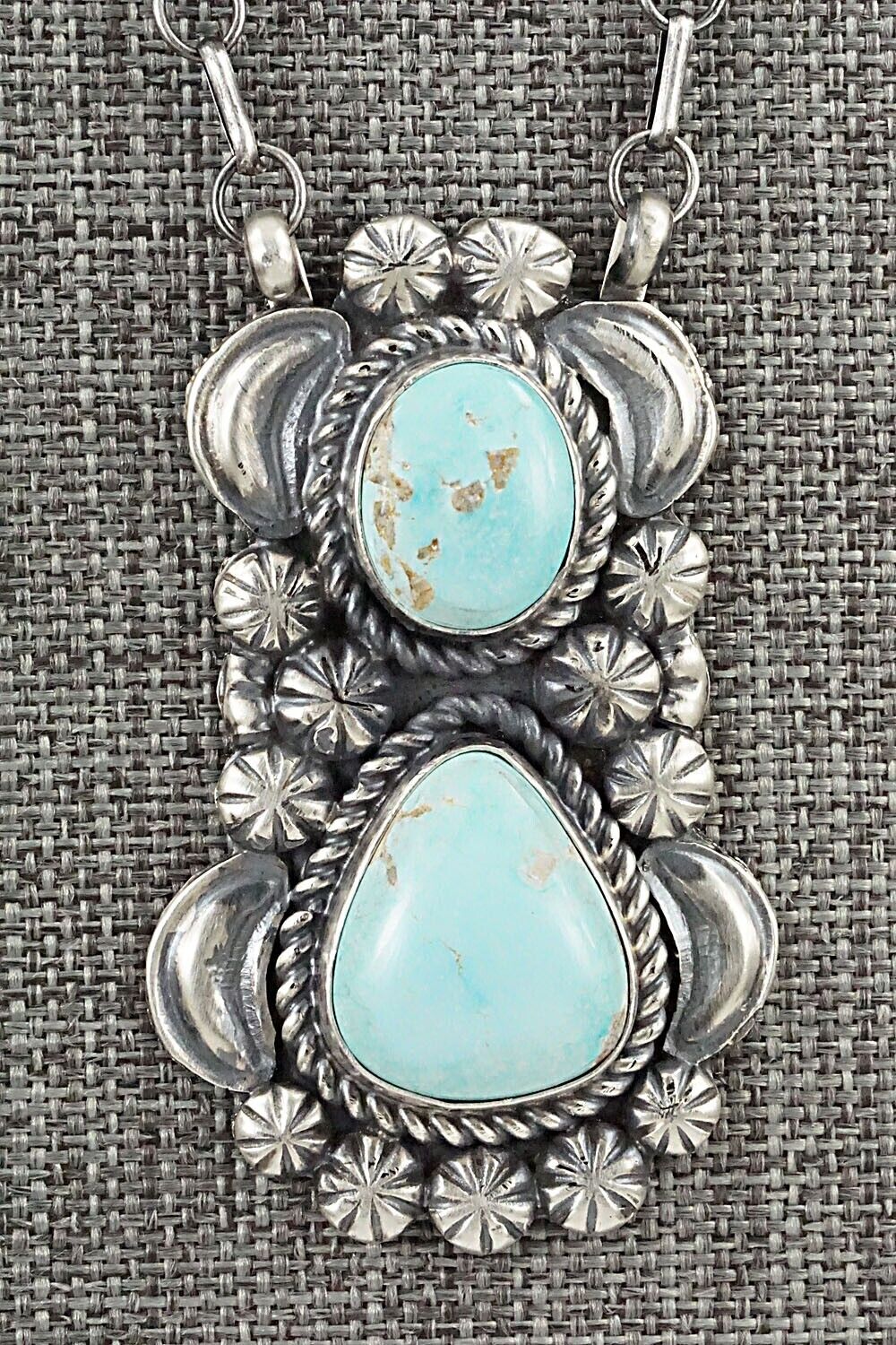 Turquoise & Sterling Silver Necklace - Jeff James