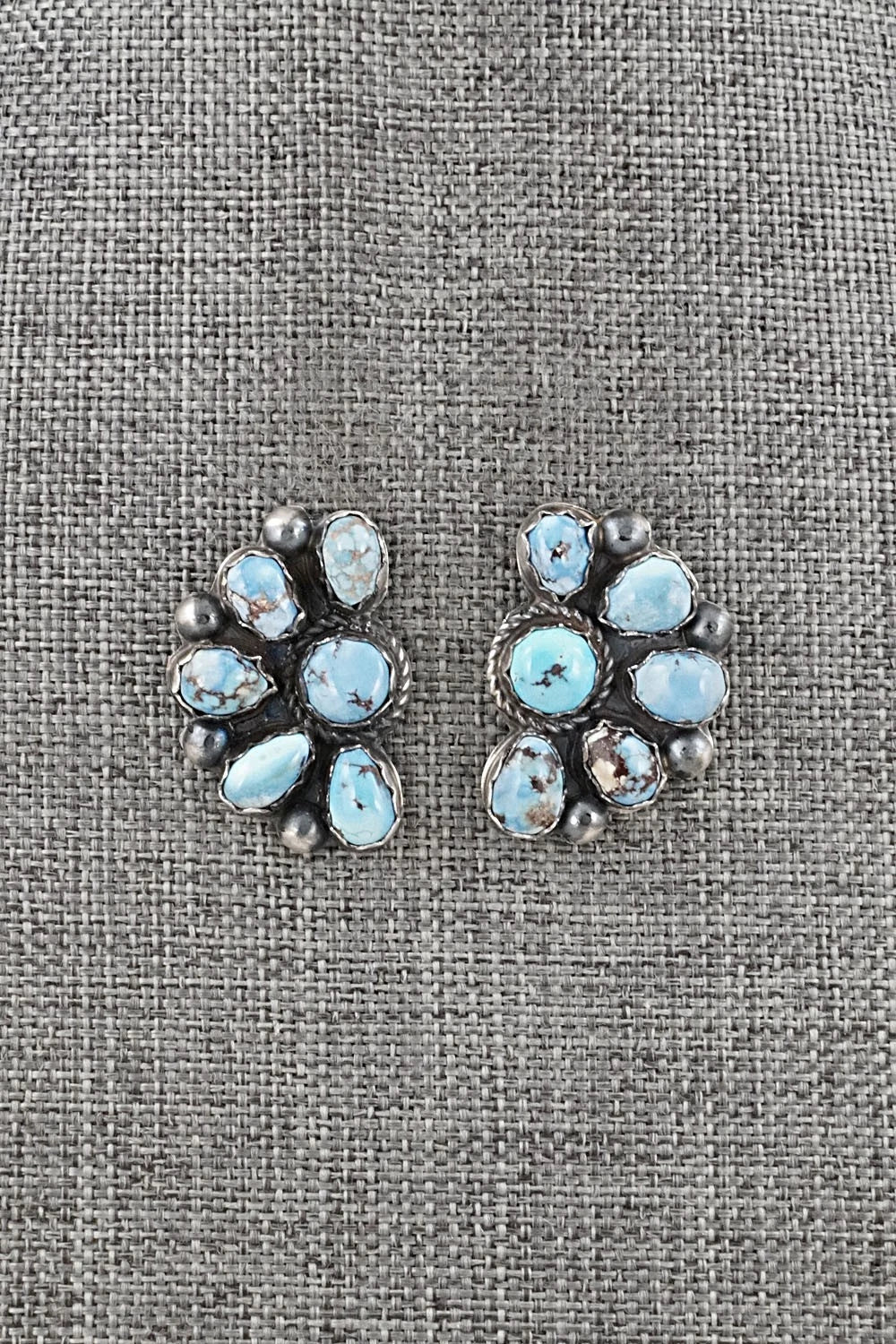 Turquoise & Sterling Silver Earrings - Phil Garcia