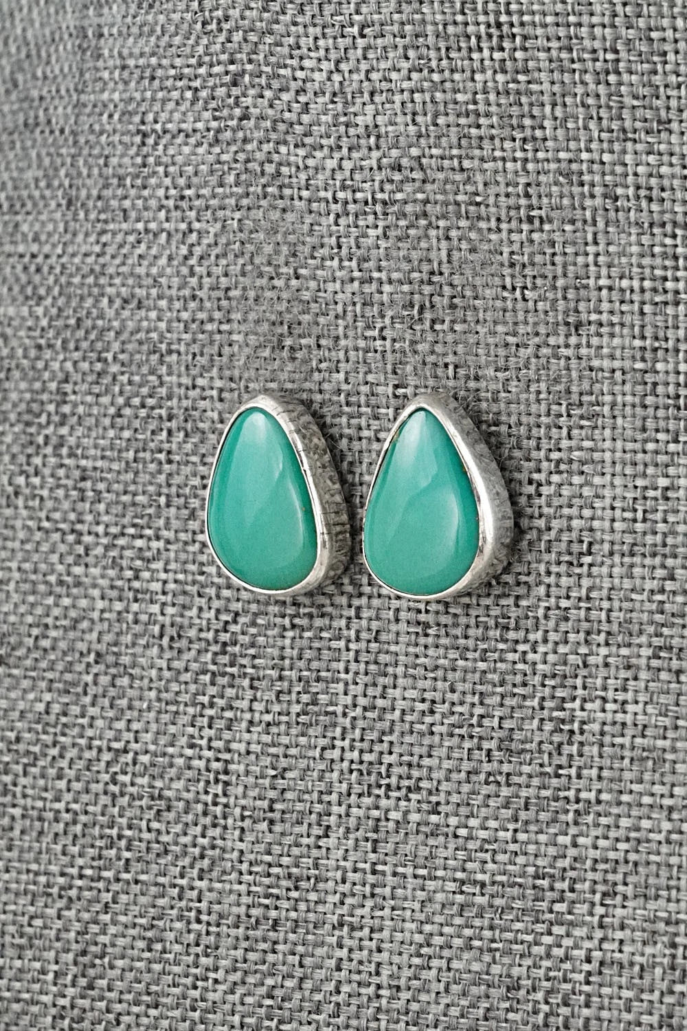 Turquoise & Sterling Silver Earrings - Rosemary Saunders