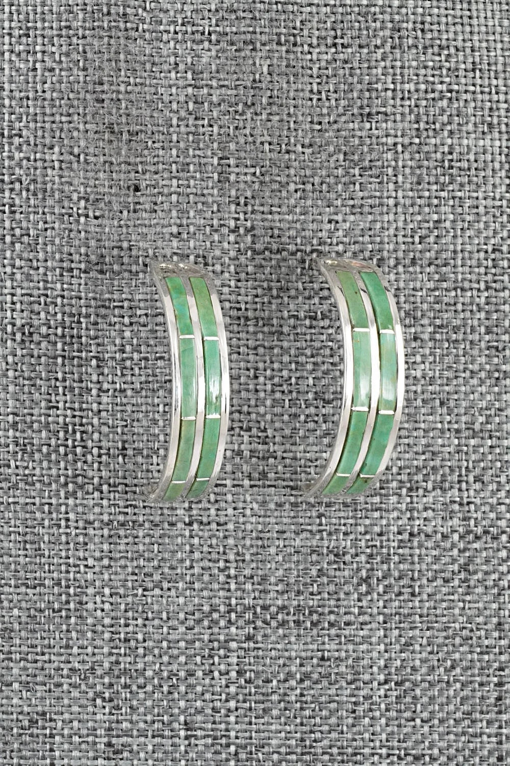 Turquoise & Sterling Silver Earrings - Andrew Enrico