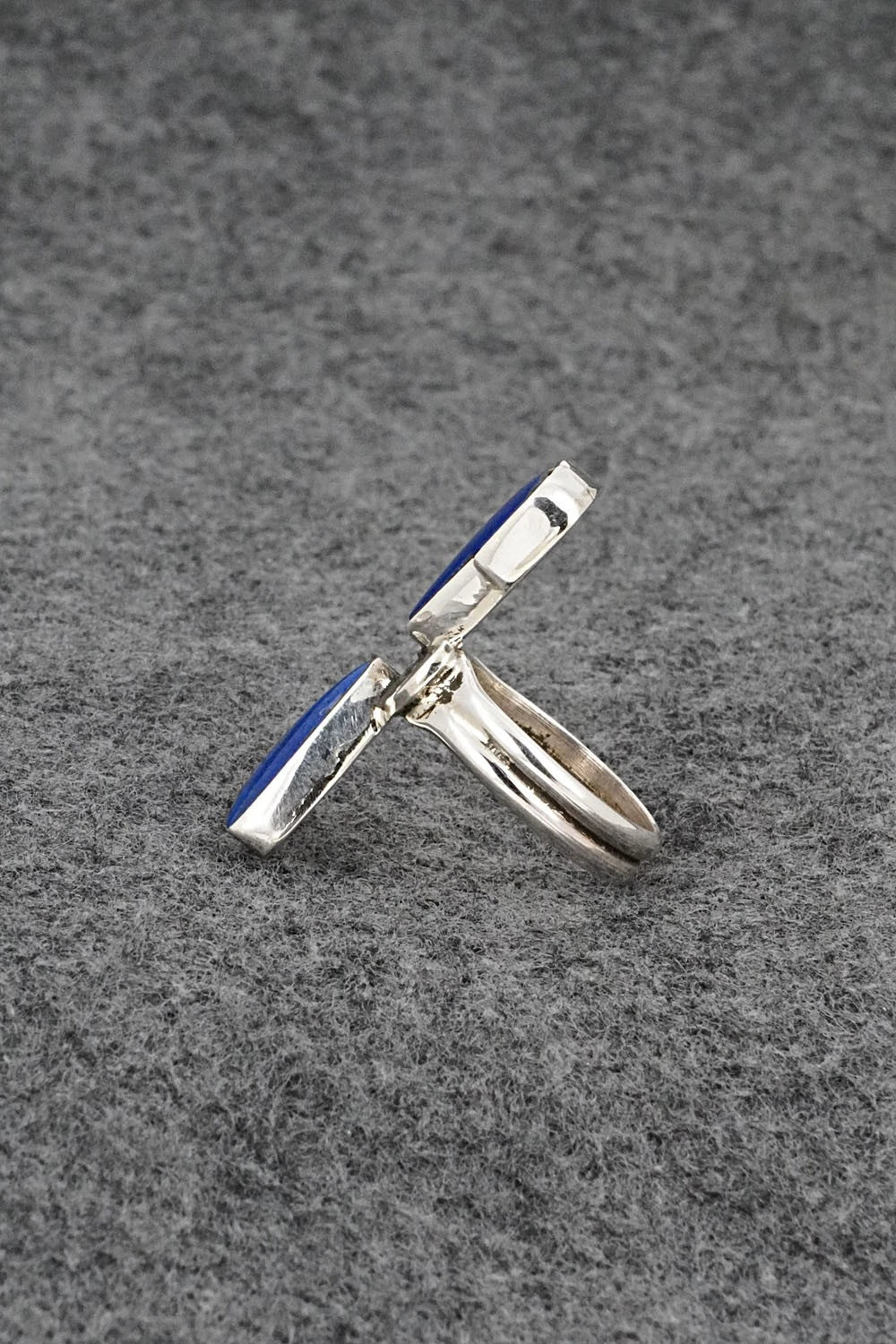 Lapis & Sterling Silver Ring - Priscilla Reeder - Size 8