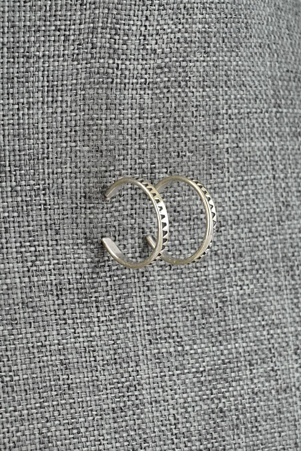 Sterling Silver Hoop Earrings - Elaine Tahe