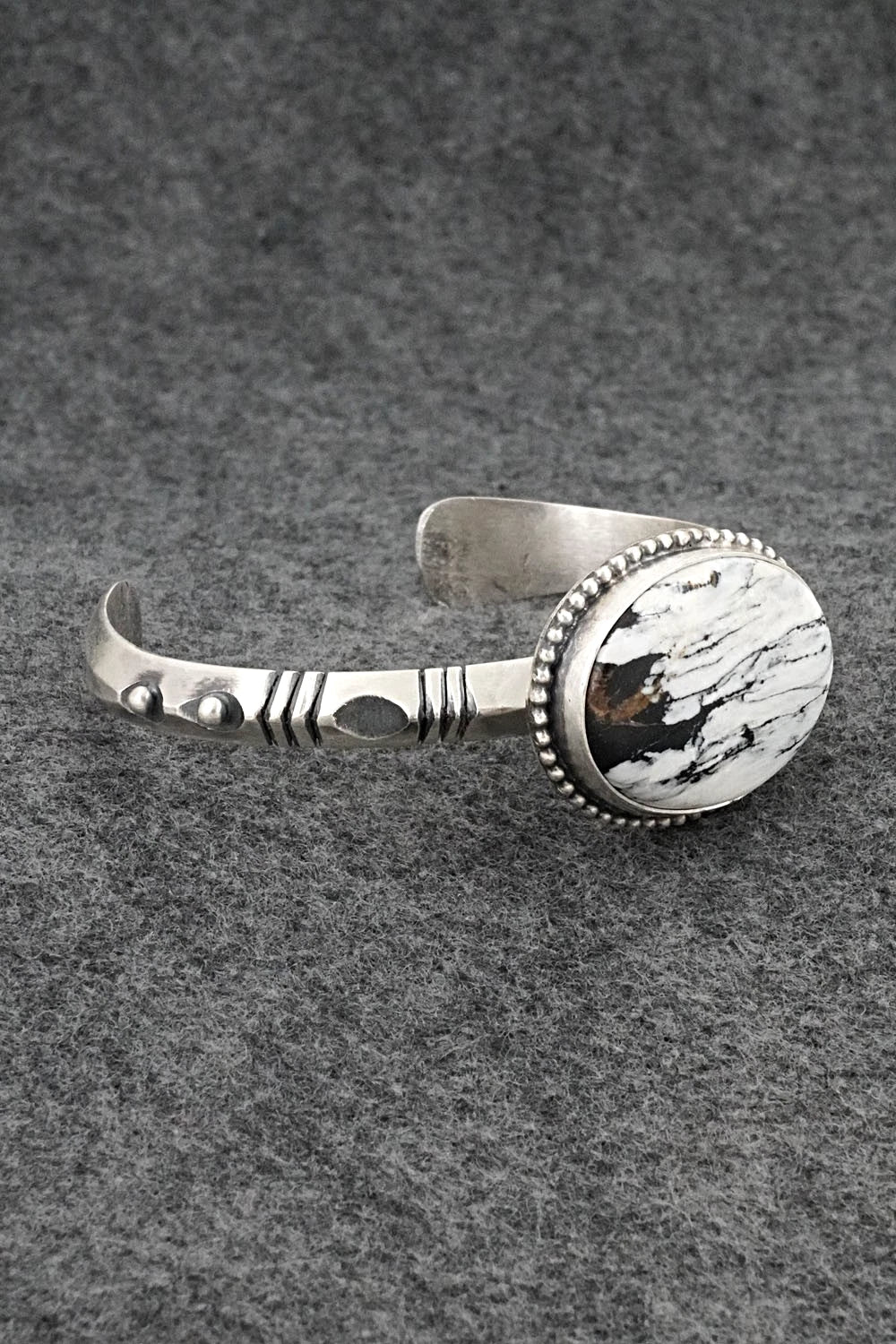 White Buffalo & Sterling Silver Bracelet - Paul Livingston