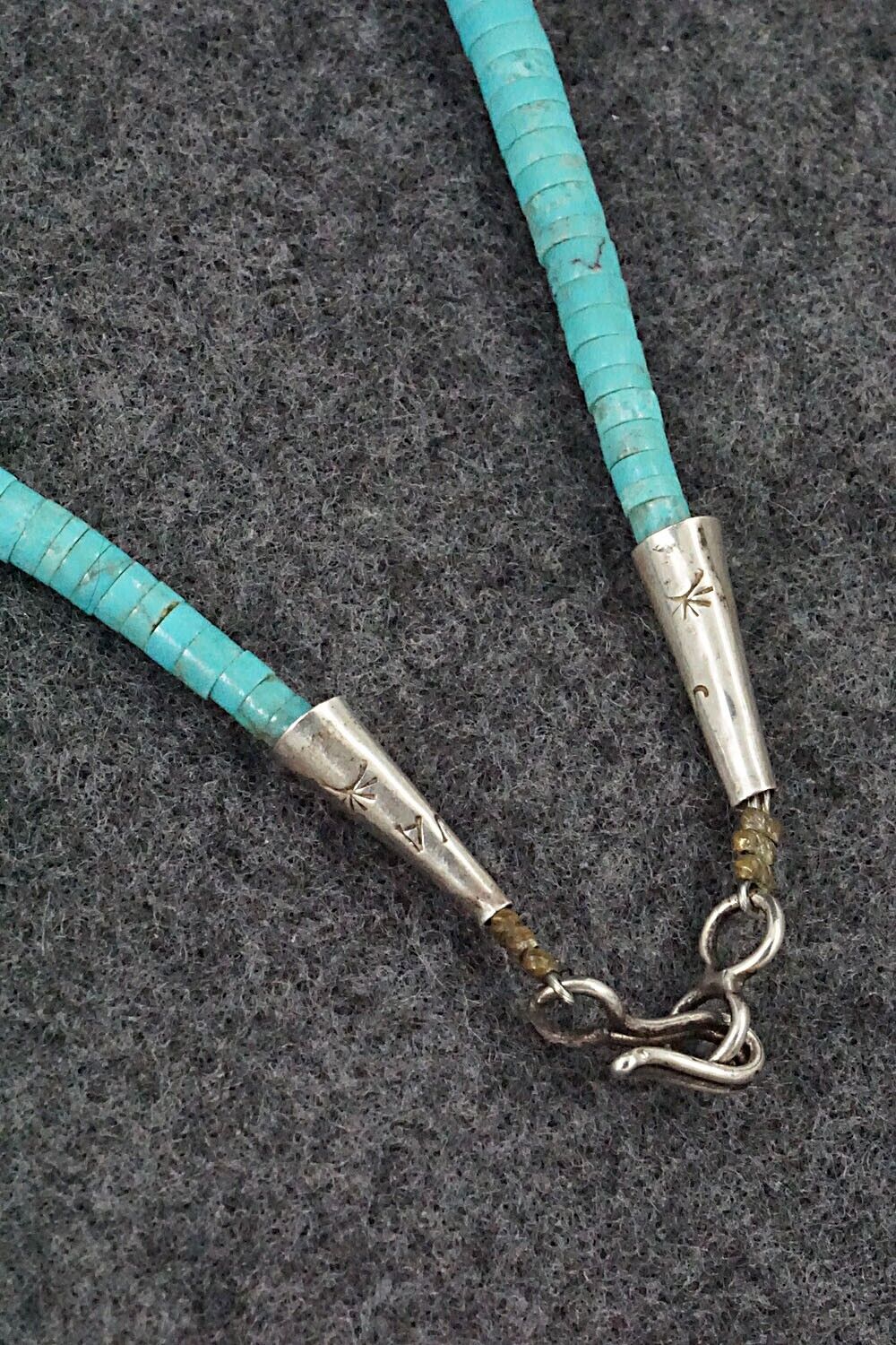 Turquoise & Sterling Silver Necklace - Jack Tom