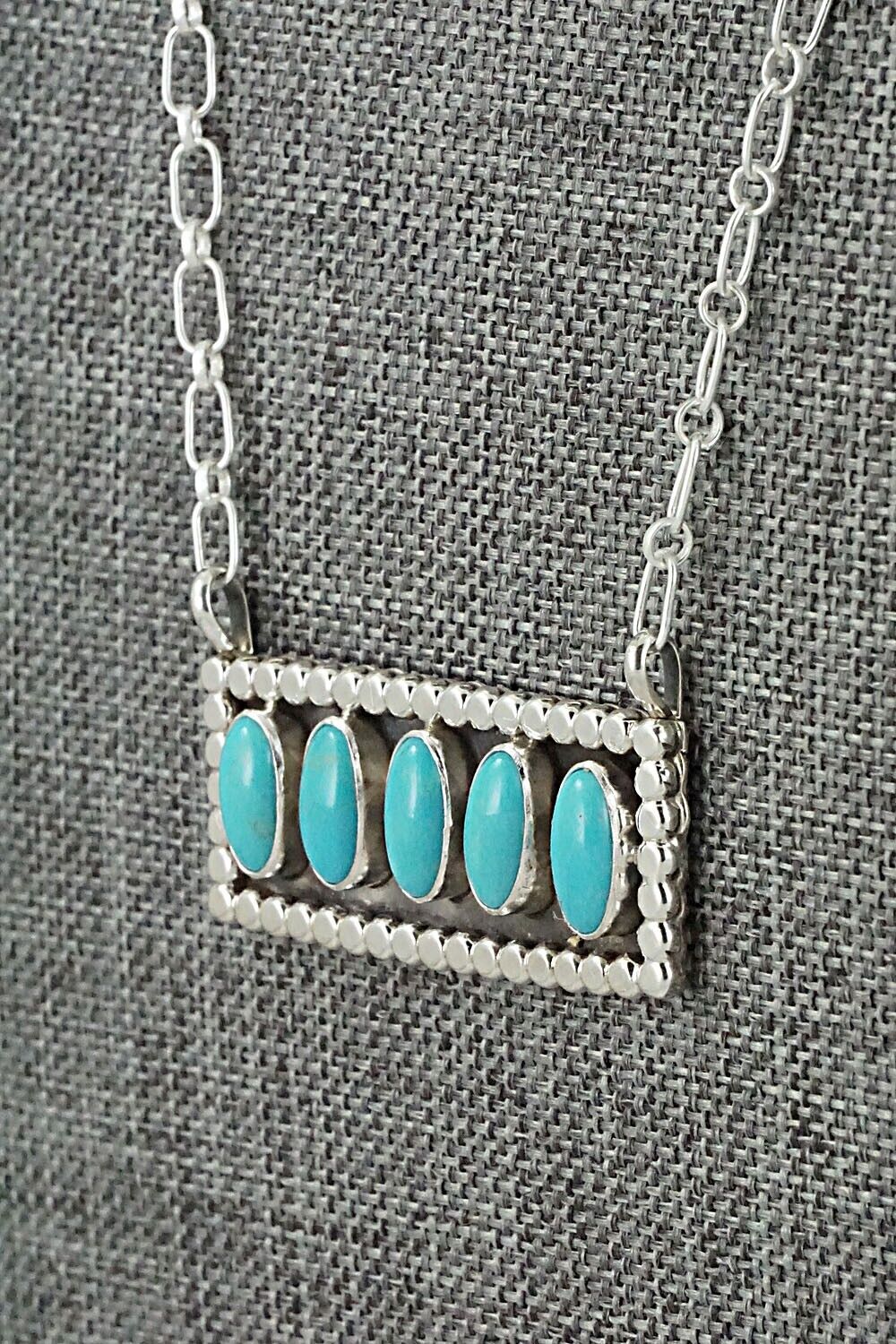 Turquoise & Sterling Silver Necklace - Sharon McCarthy