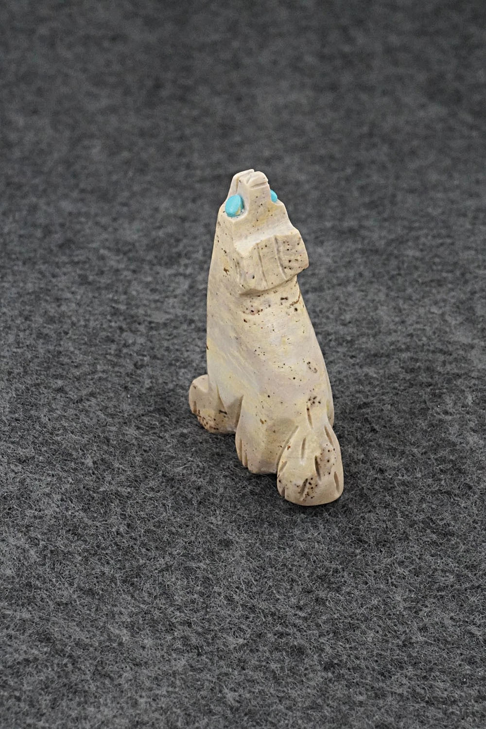 Wolf Zuni Fetish Carving - Cody Chavez