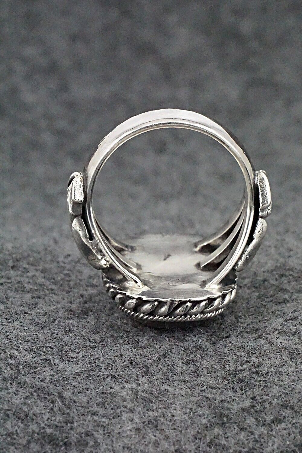 White Buffalo & Sterling Silver Ring - Andrew Vandever - Size 13.75