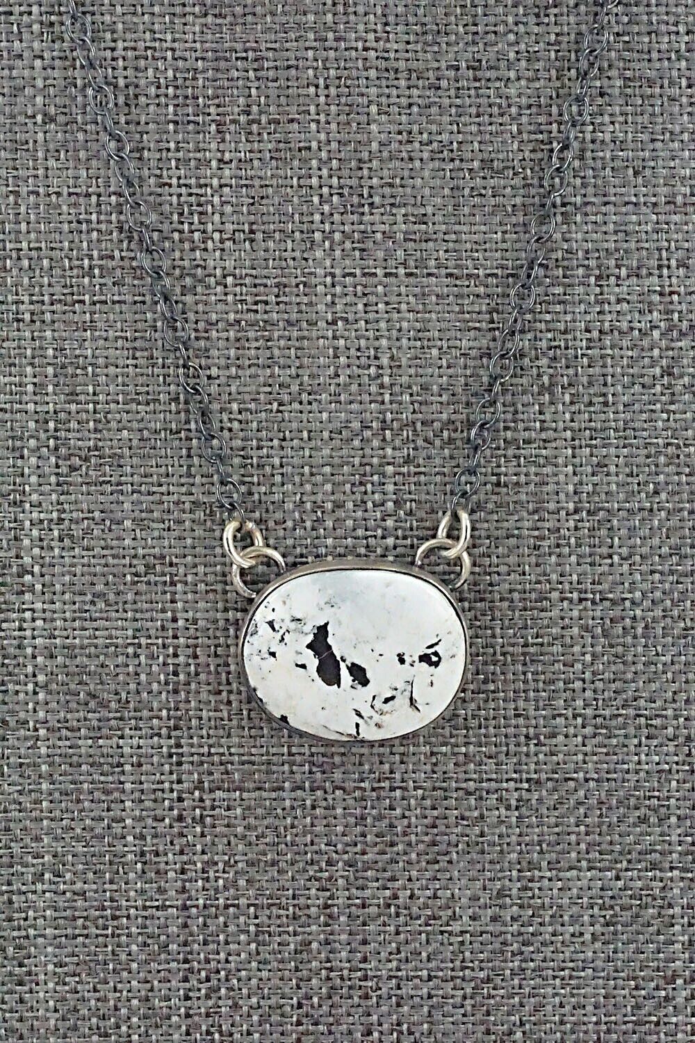 White Buffalo & Sterling Silver Necklace - Angela Martin